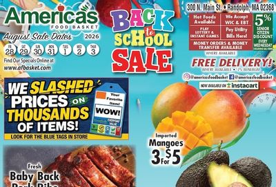 America's Food Basket (Randolph, MA) Weekly Ad August 28 - September 3, 2026