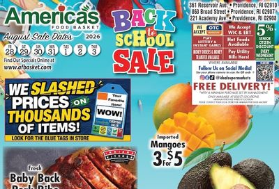 America's Food Basket (Rhode Island) Weekly Ad August 28 - September 3, 2026
