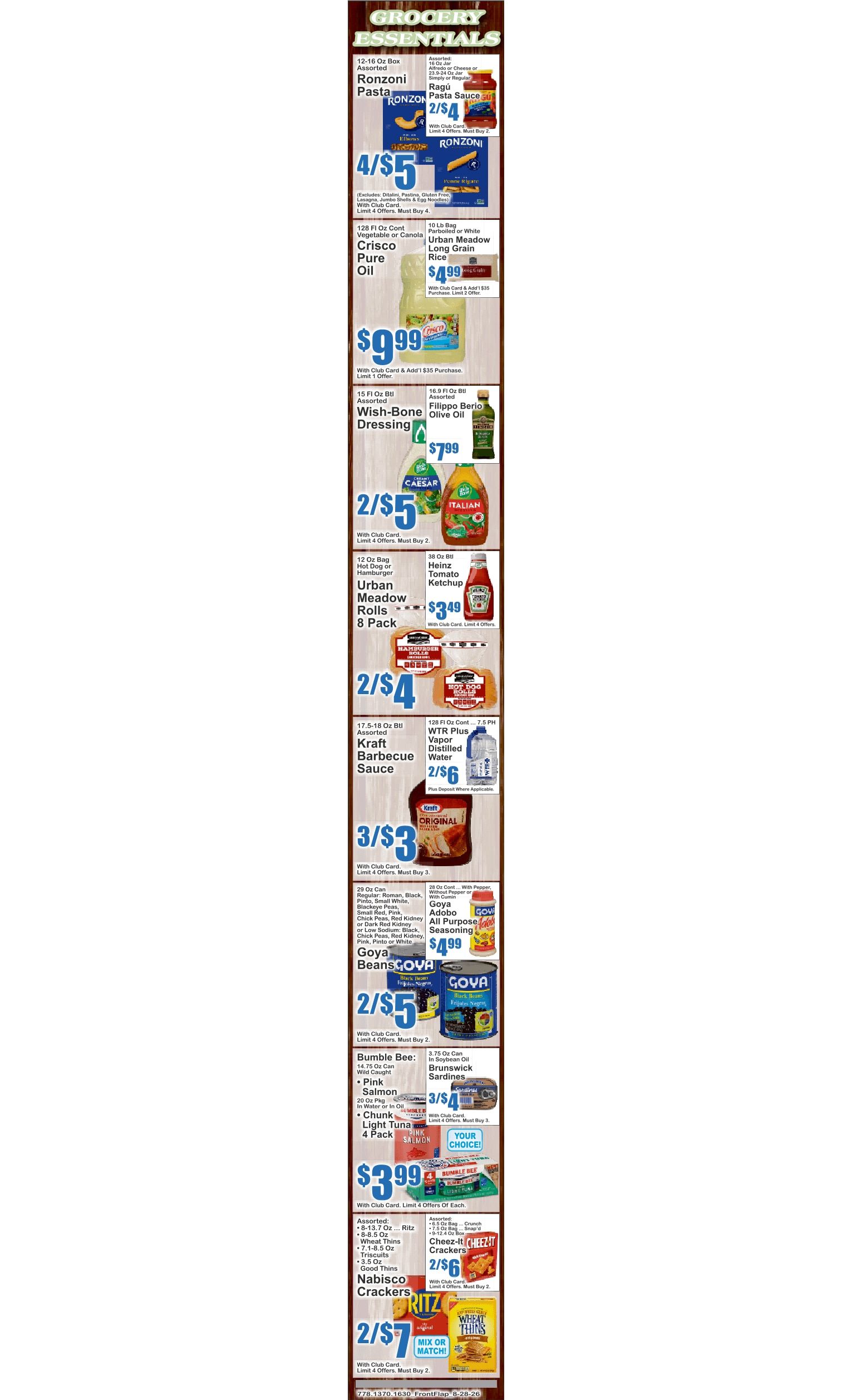 Food Universe (1720 Atlantic Ave., Brooklyn, NY) Weekly Ad August 28 - September 3, 2026