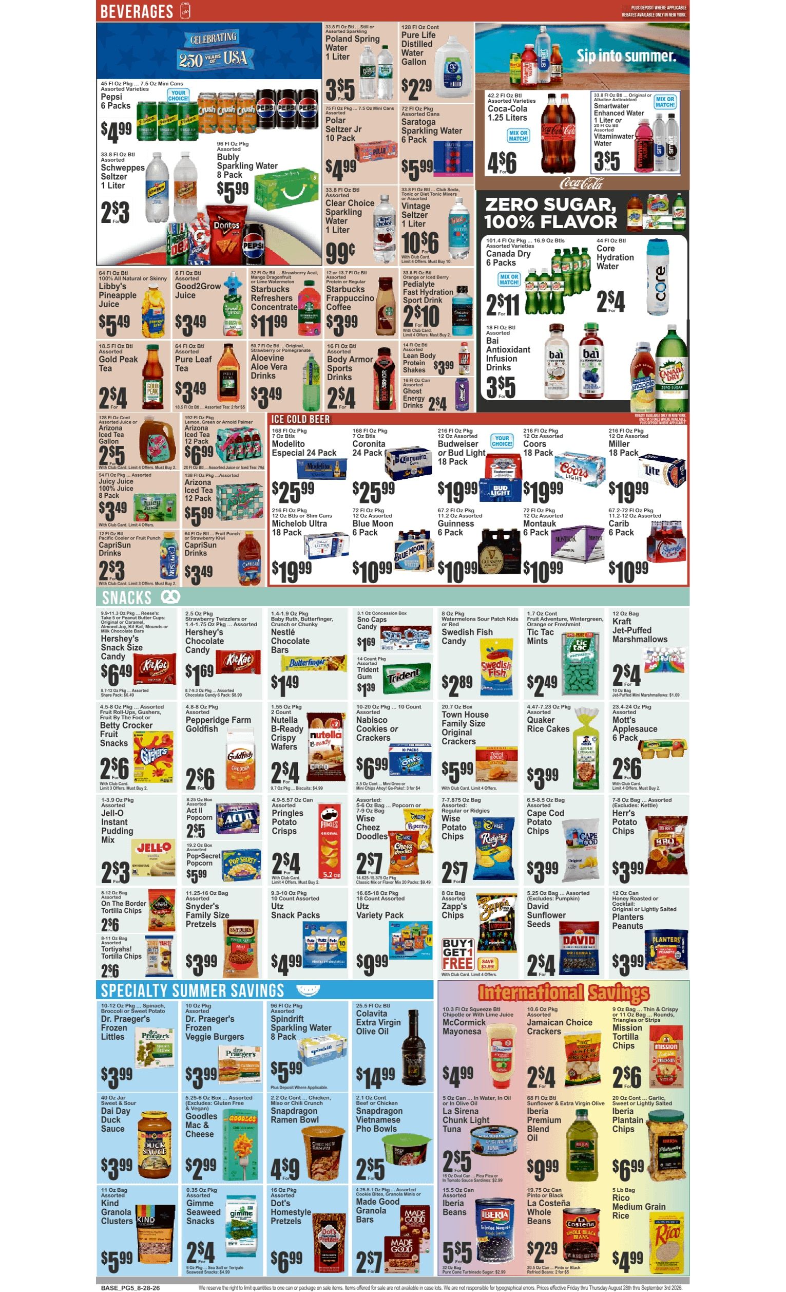 Food Universe (Hazleton, PA) Weekly Ad August 28 - September 3, 2026