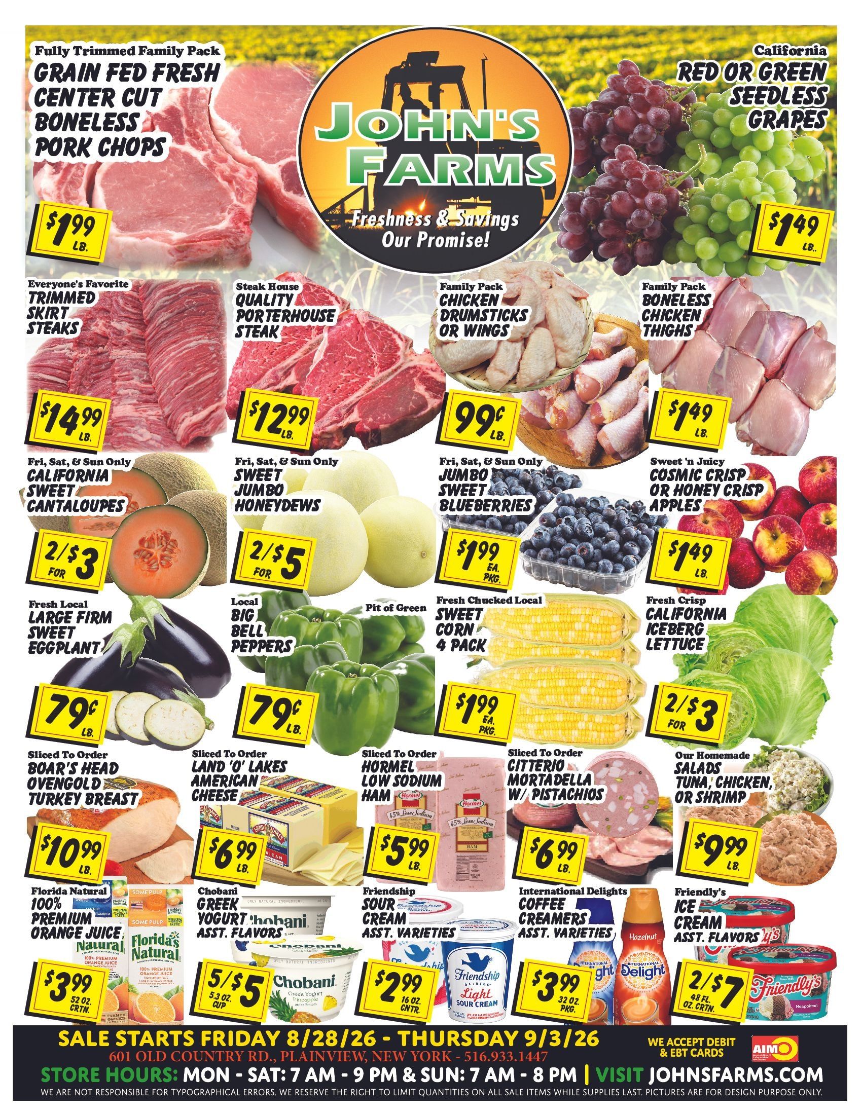 John's Farms Weekly Ad August 28 - September 3, 2026