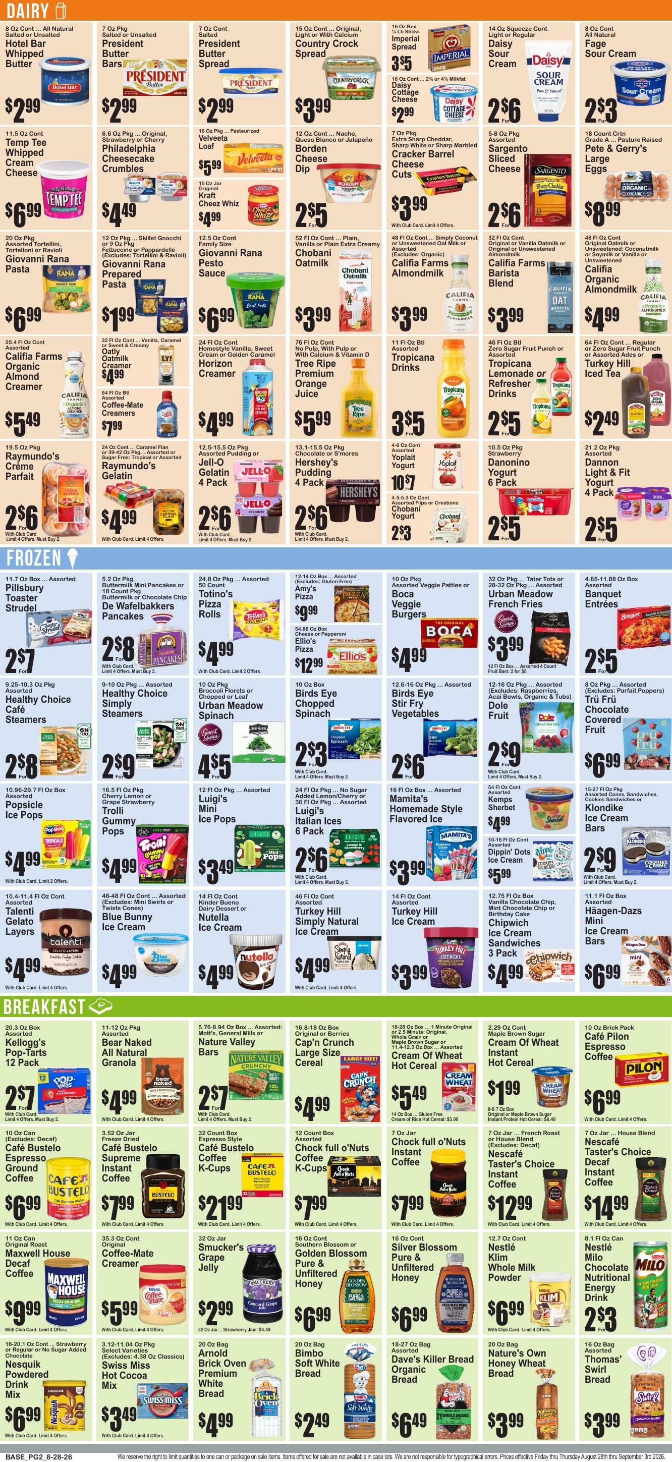 Market Fresh Supermarkets Weekly Ad August 28 - September 3, 2026