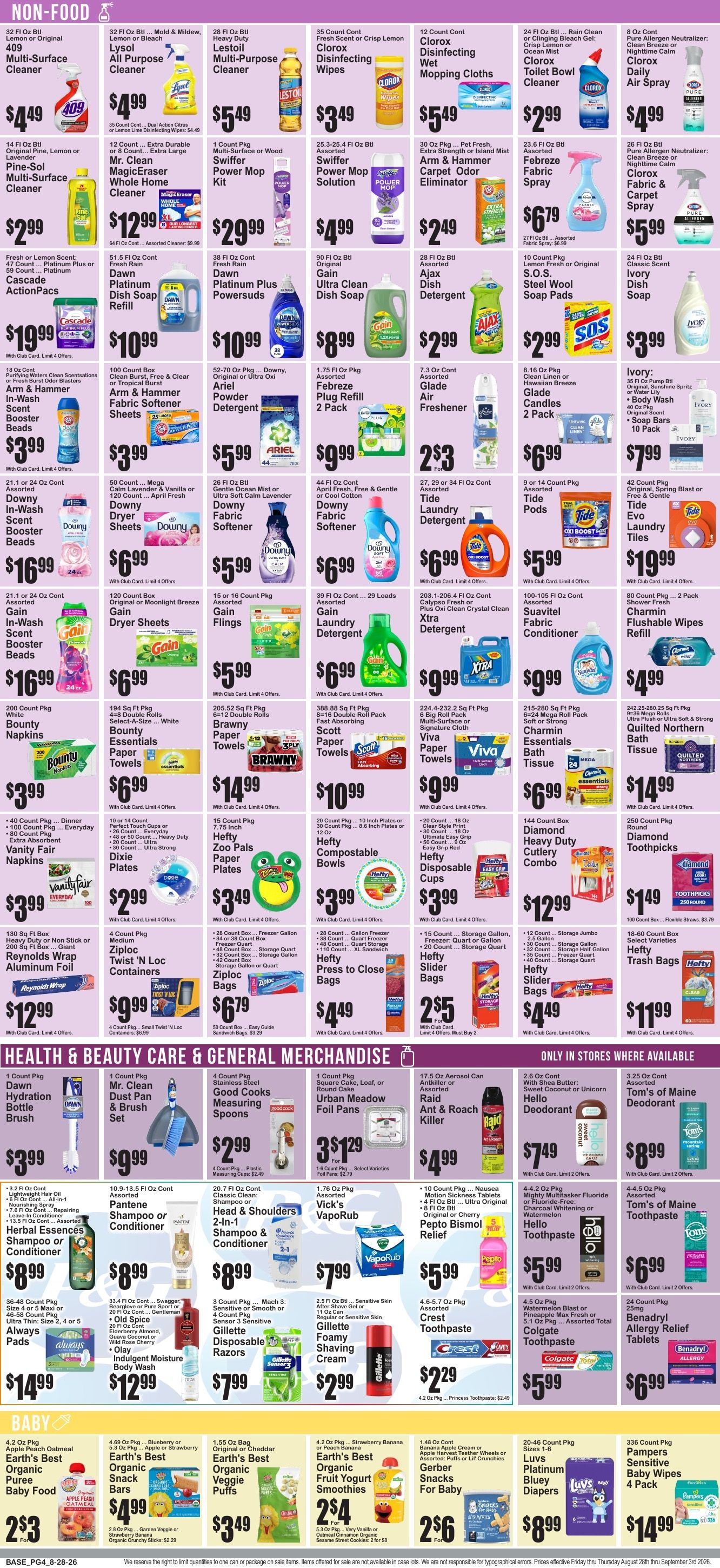 Market Fresh Supermarkets Weekly Ad August 28 - September 3, 2026