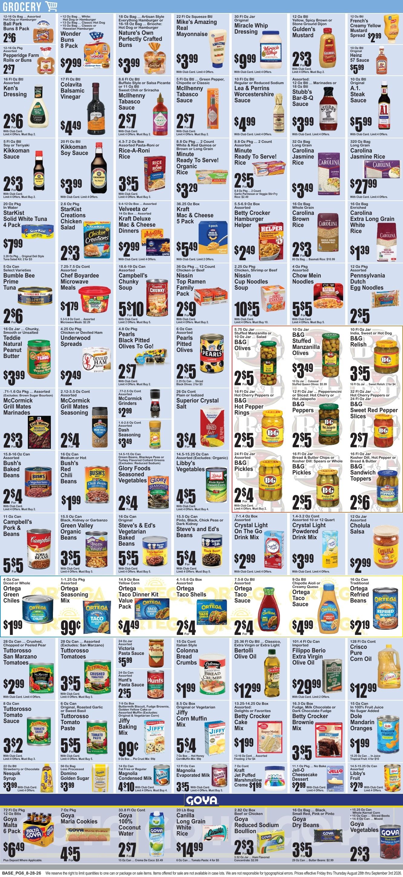 Market Fresh Supermarkets Weekly Ad August 28 - September 3, 2026