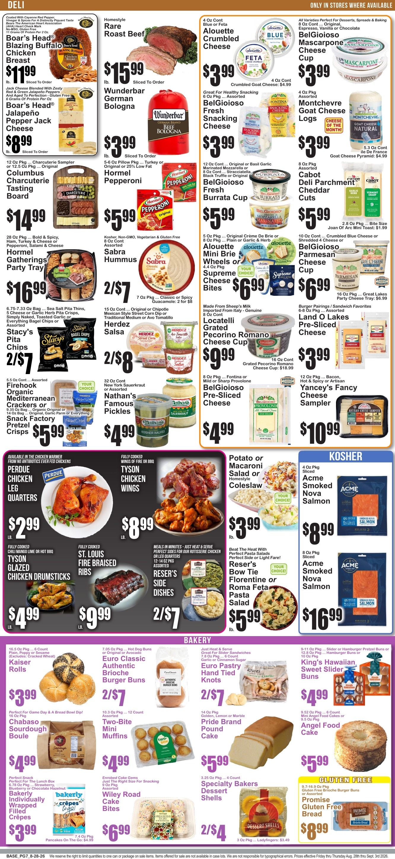 Market Fresh Supermarkets Weekly Ad August 28 - September 3, 2026