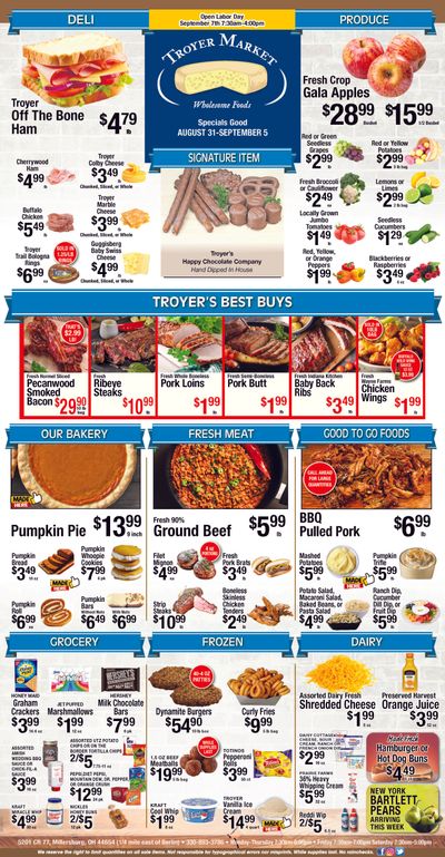 Troyer Country Market Weekly Ad August 31 - September 5, 2026