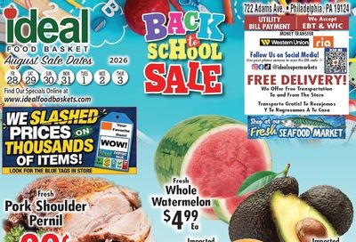 Ideal Food Basket (Philadelphia, PA) Weekly Ad August 28 - September 3, 2026