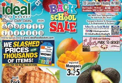 Ideal Food Basket (Reading, PA) Weekly Ad September 4 - 10, 2026