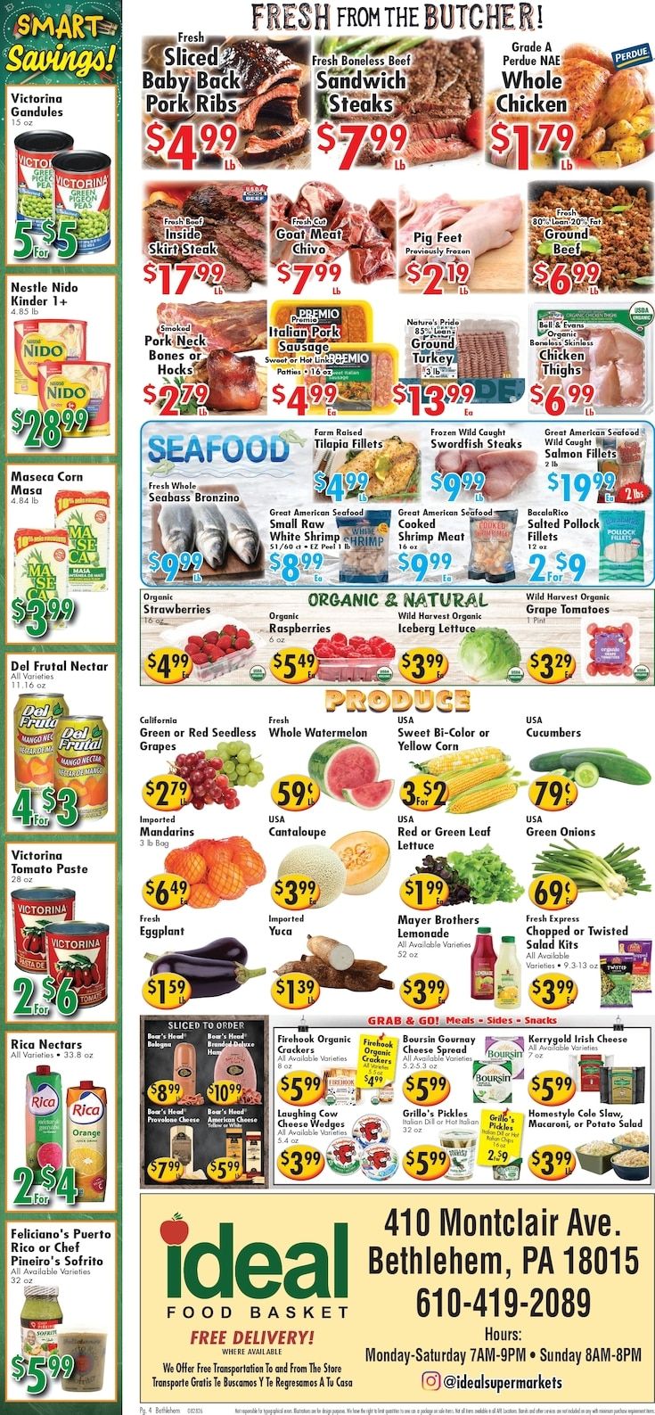 Ideal Food Basket (Bethlehem, PA) Weekly Ad August 28 - September 3, 2026
