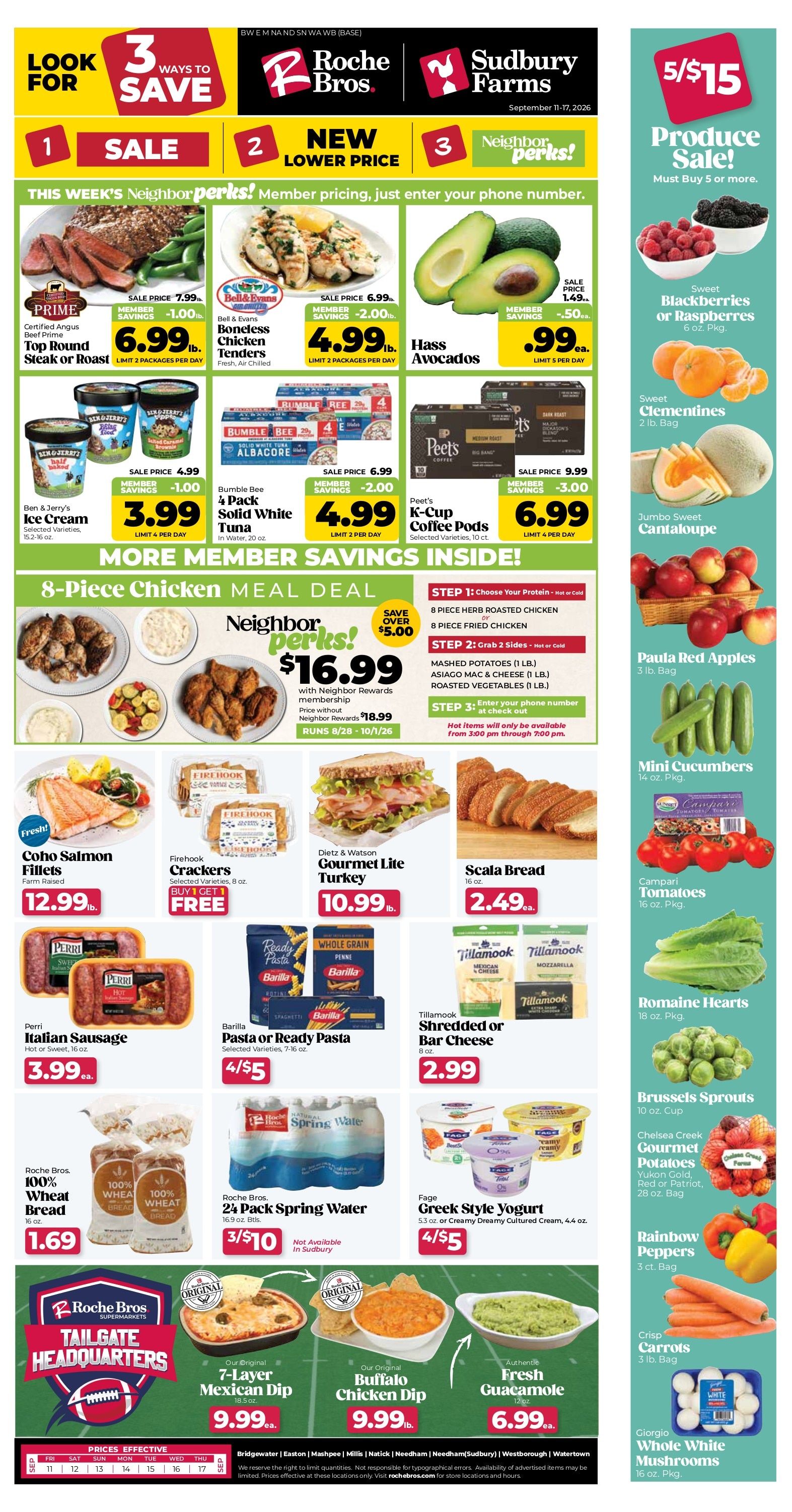 Roche Bros. Weekly Ad August 28 - October 1, 2026