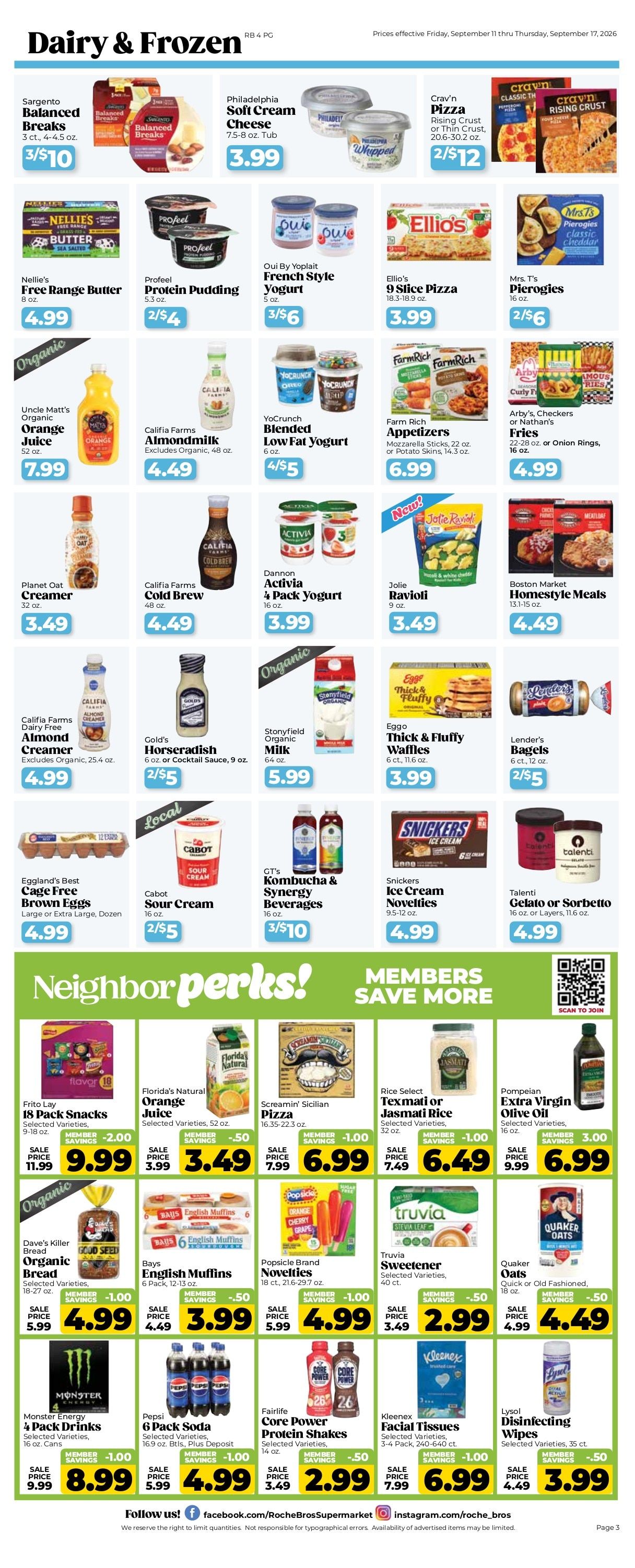 Roche Bros. Weekly Ad August 28 - October 1, 2026