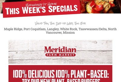 Meridian Meats and Seafood Flyer July 2 to 8