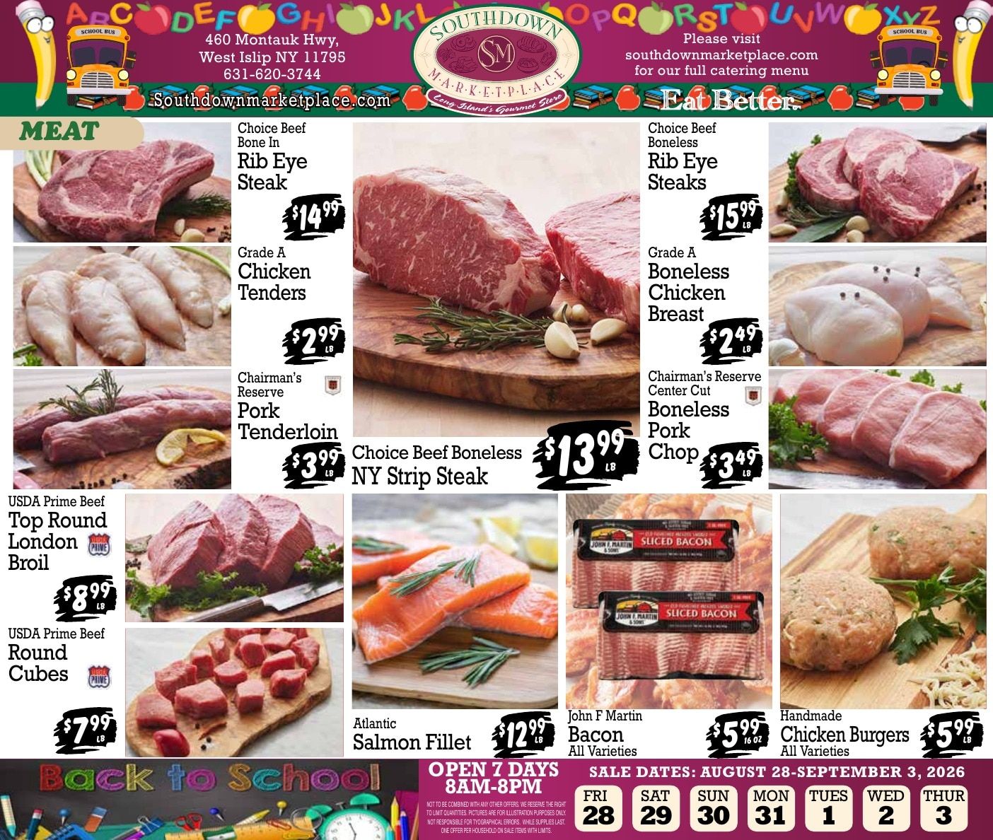 Southdown Marketplace (West Islip, NY) Weekly Ad August 28 - September 3, 2026