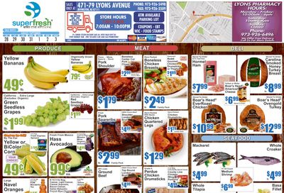 SuperFresh Supermarkets (Irvington, NJ) SuperFresh Weekly Ad August 28 - September 3, 2026