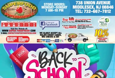 Super Food Fresh (Middlesex, NJ) Weekly Ad August 28 - September 3, 2026