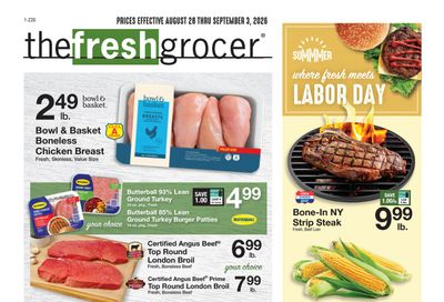 The Fresh Grocer (1880 Stefko Blvd, Bethlehem, PA) Weekly Ad August 28 - September 3, 2026