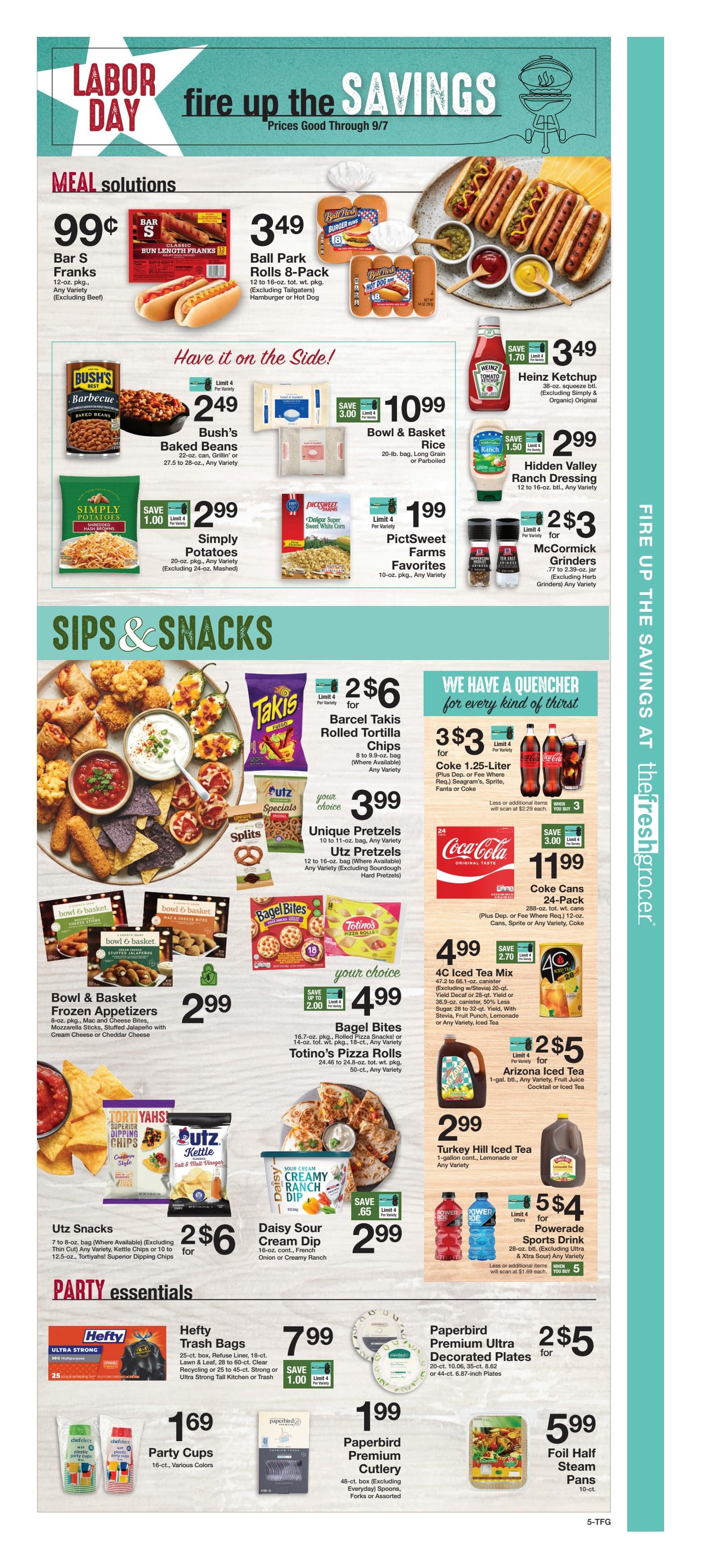 The Fresh Grocer (1880 Stefko Blvd, Bethlehem, PA) Weekly Ad August 28 - September 3, 2026