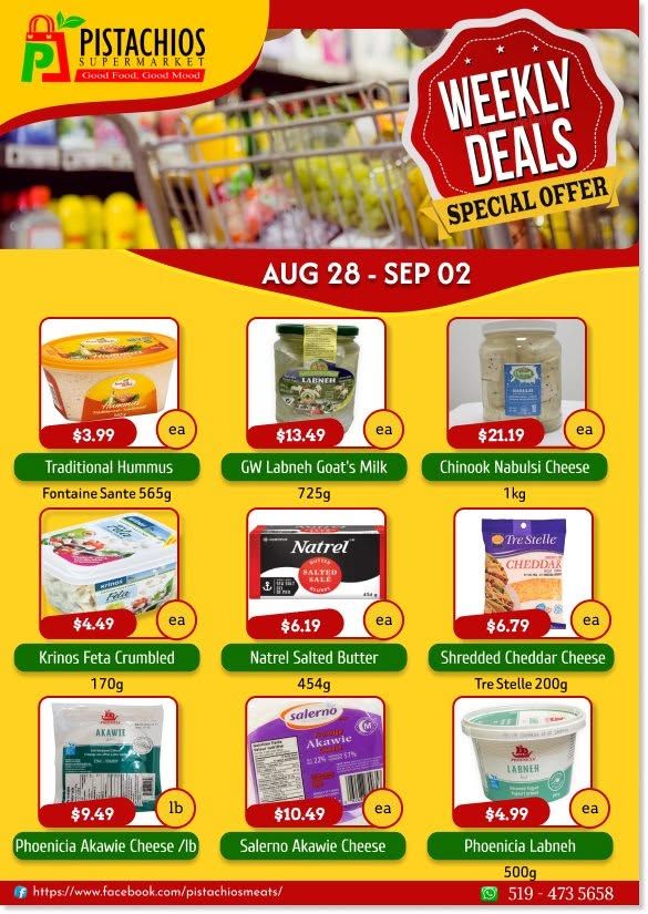 Pistachios Supermarket Flyer August 28 to September 2