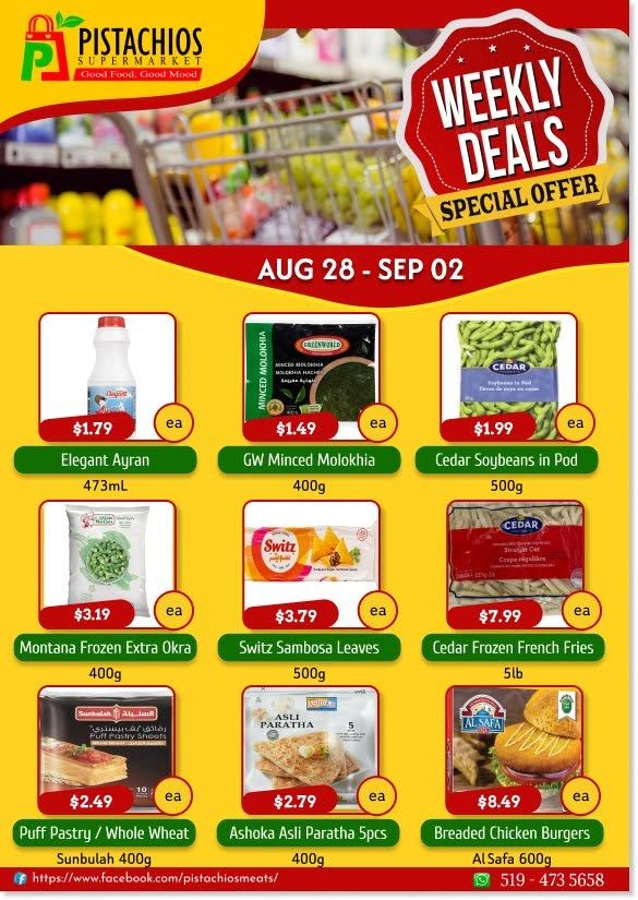 Pistachios Supermarket Flyer August 28 to September 2