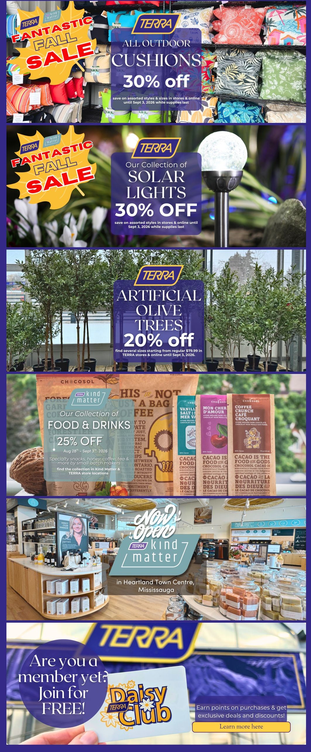 Terra Greenhouses Flyer August 28 to September 3
