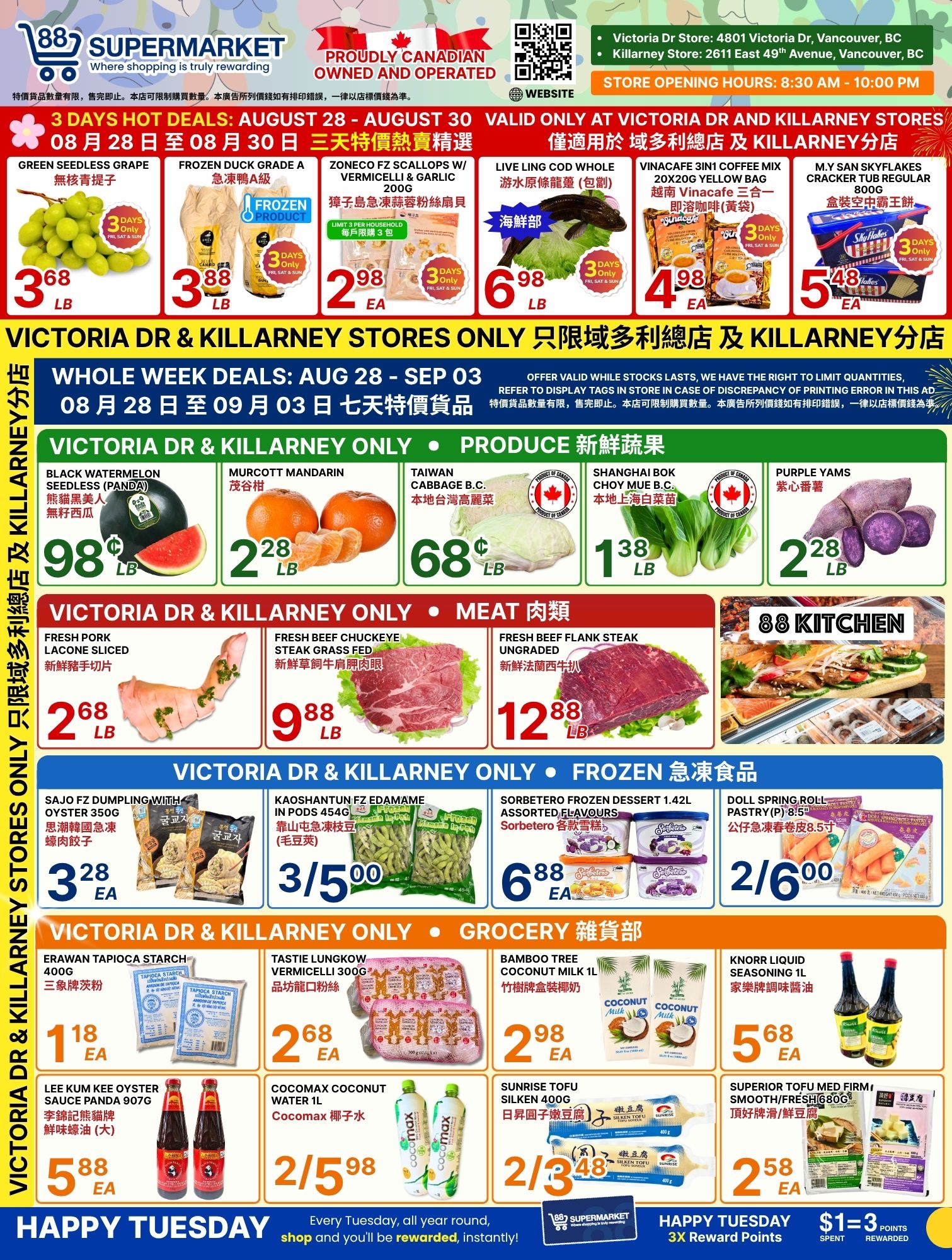 88 Supermarket Flyer August 28 to September 3