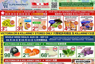 88 Supermarket Flyer August 28 to September 3