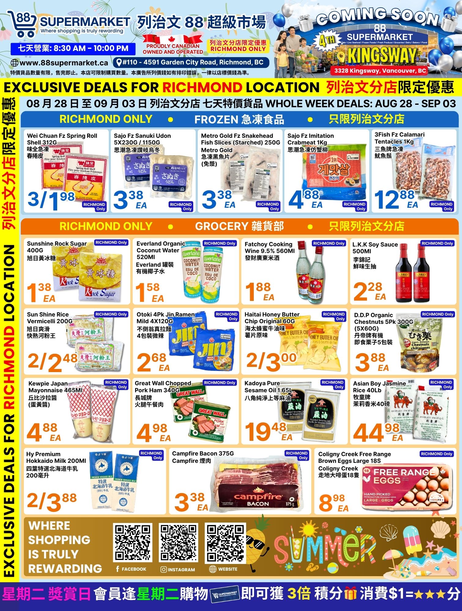 88 Supermarket Flyer August 28 to September 3