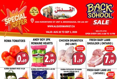 Al-Quds Supermarket Flyer August 28 to September 3
