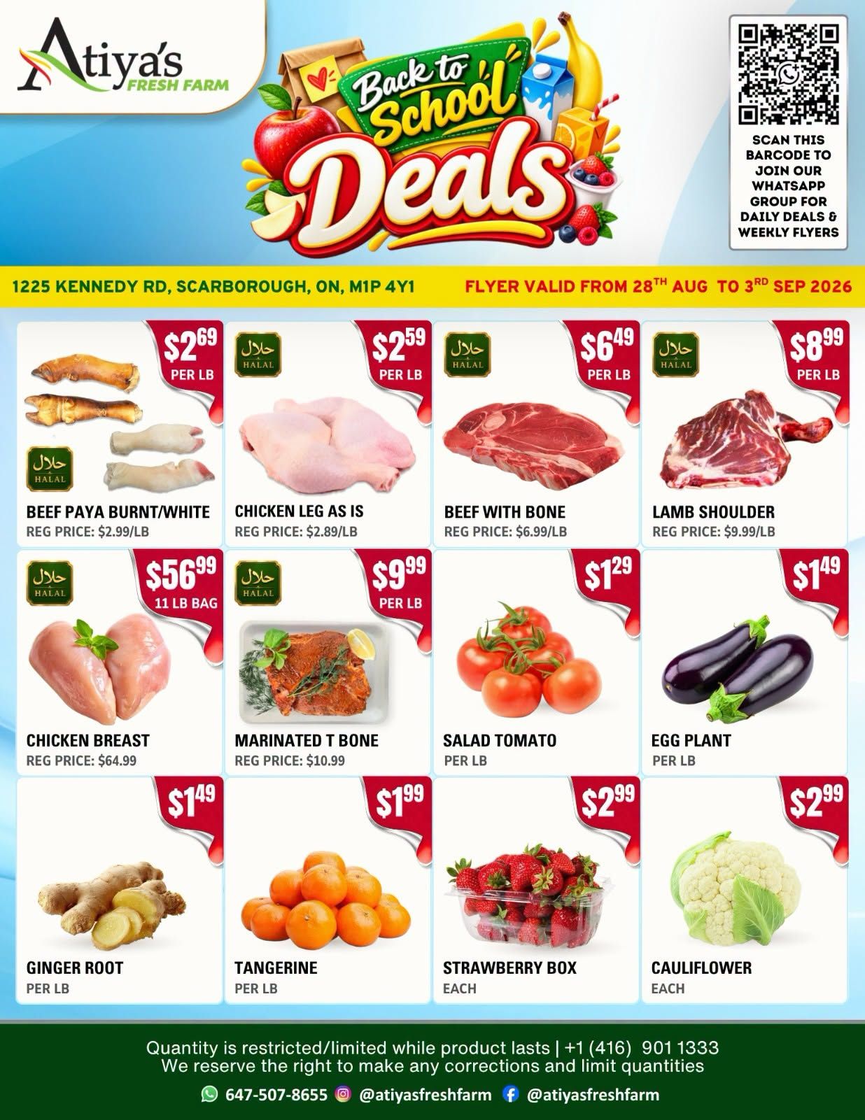 Atiya's Fresh Farm Flyer August 28 to September 3