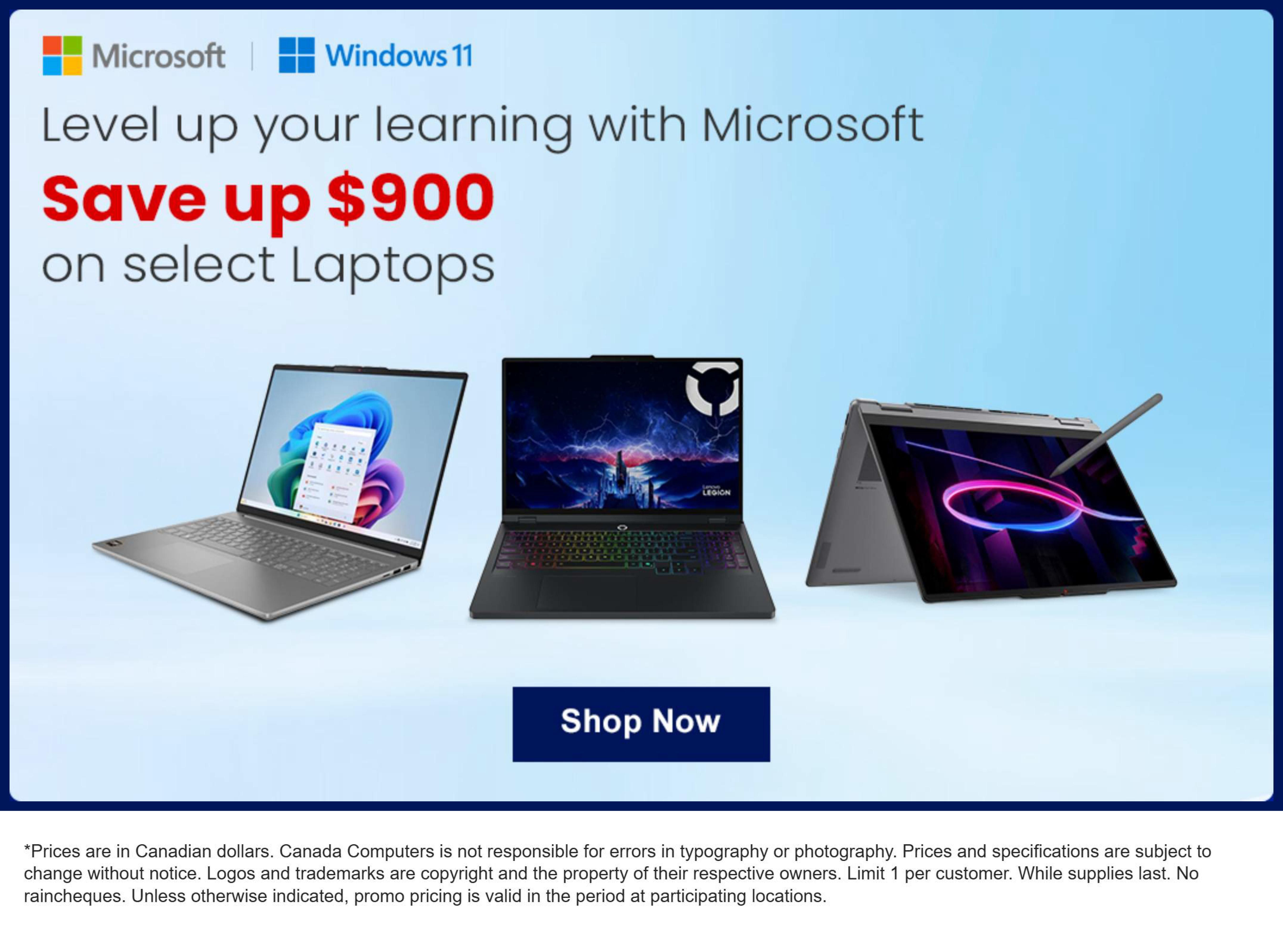 Canada Computers Flyer August 28 to September 3