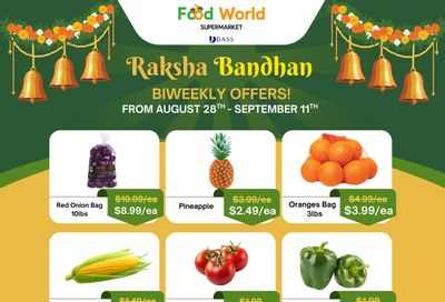Food World Supermarket Flyer August 28 to September 11