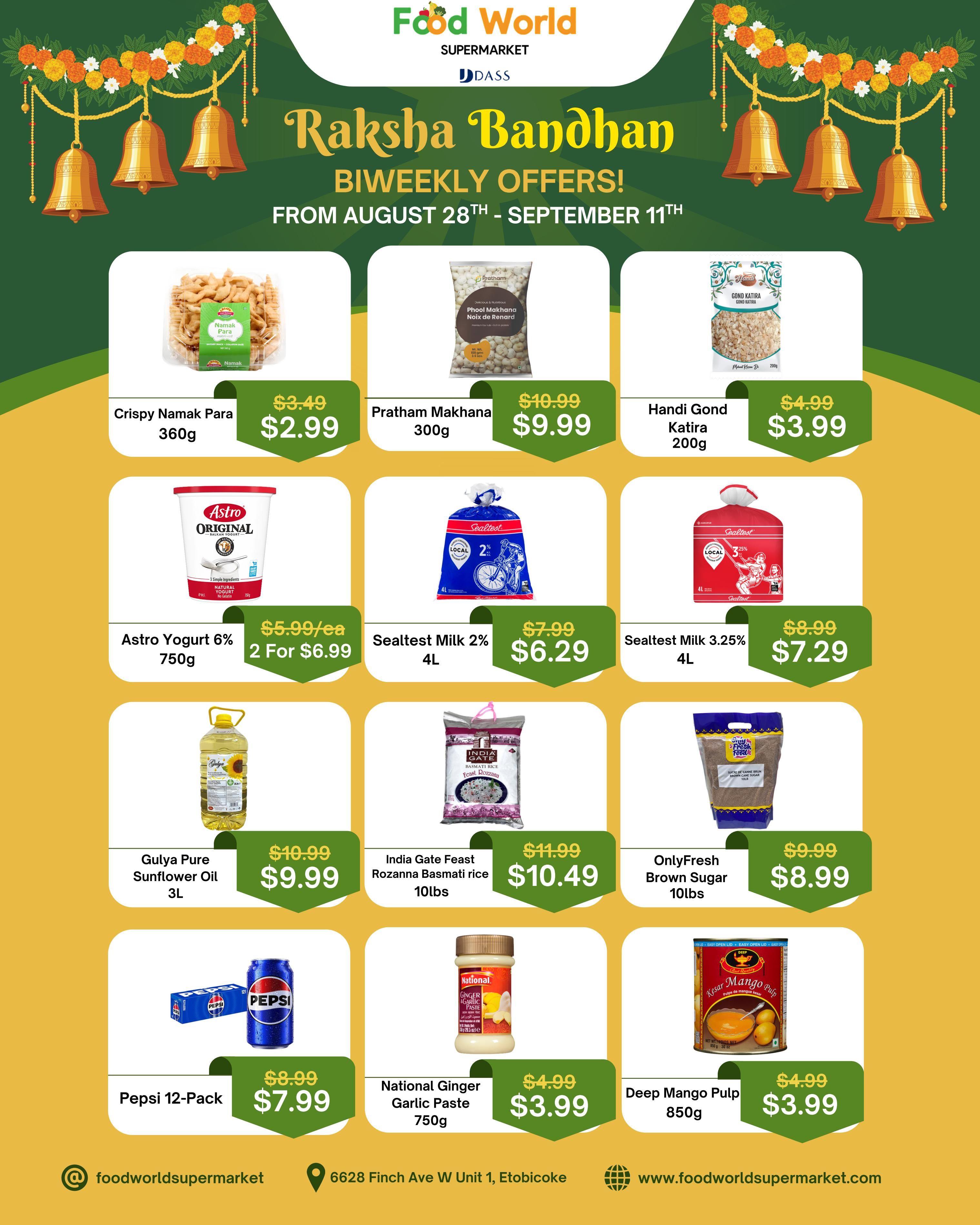 Food World Supermarket Flyer August 28 to September 11