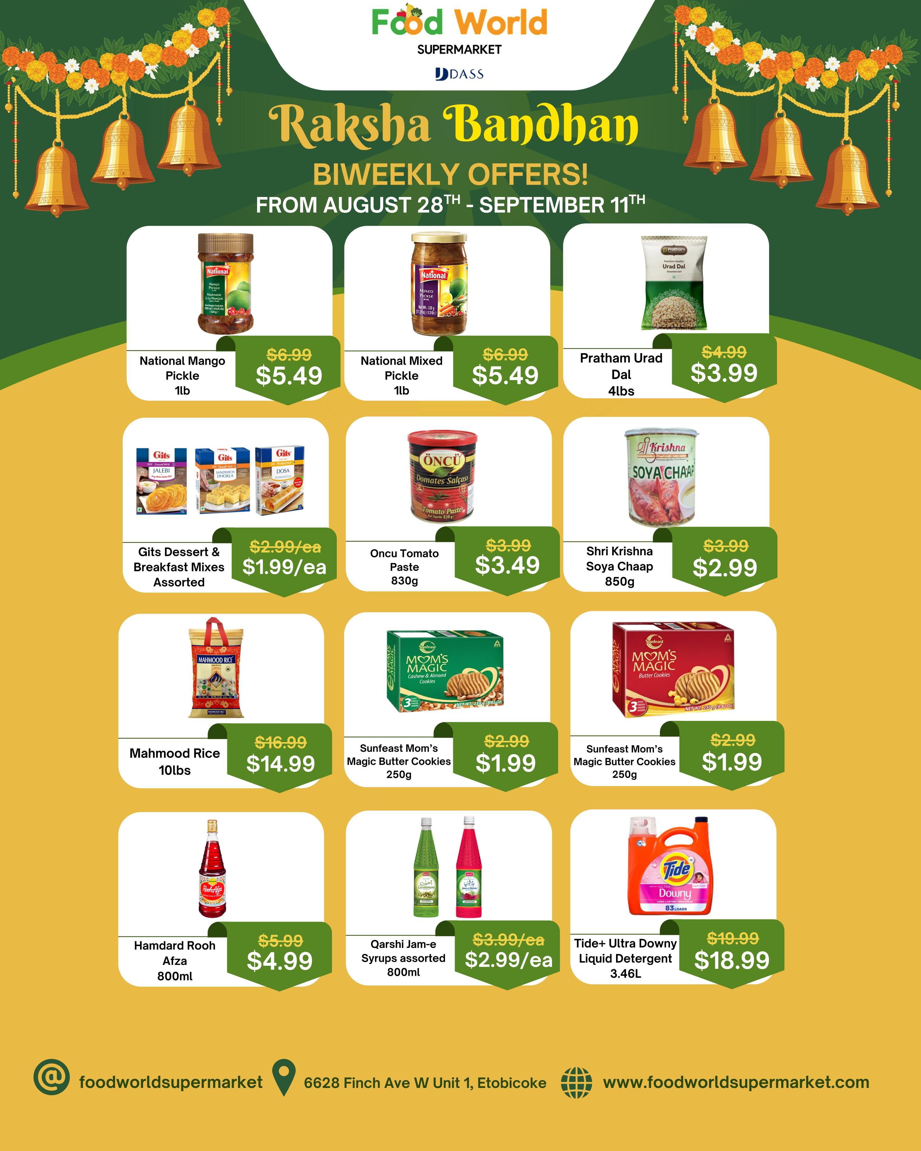 Food World Supermarket Flyer August 28 to September 11