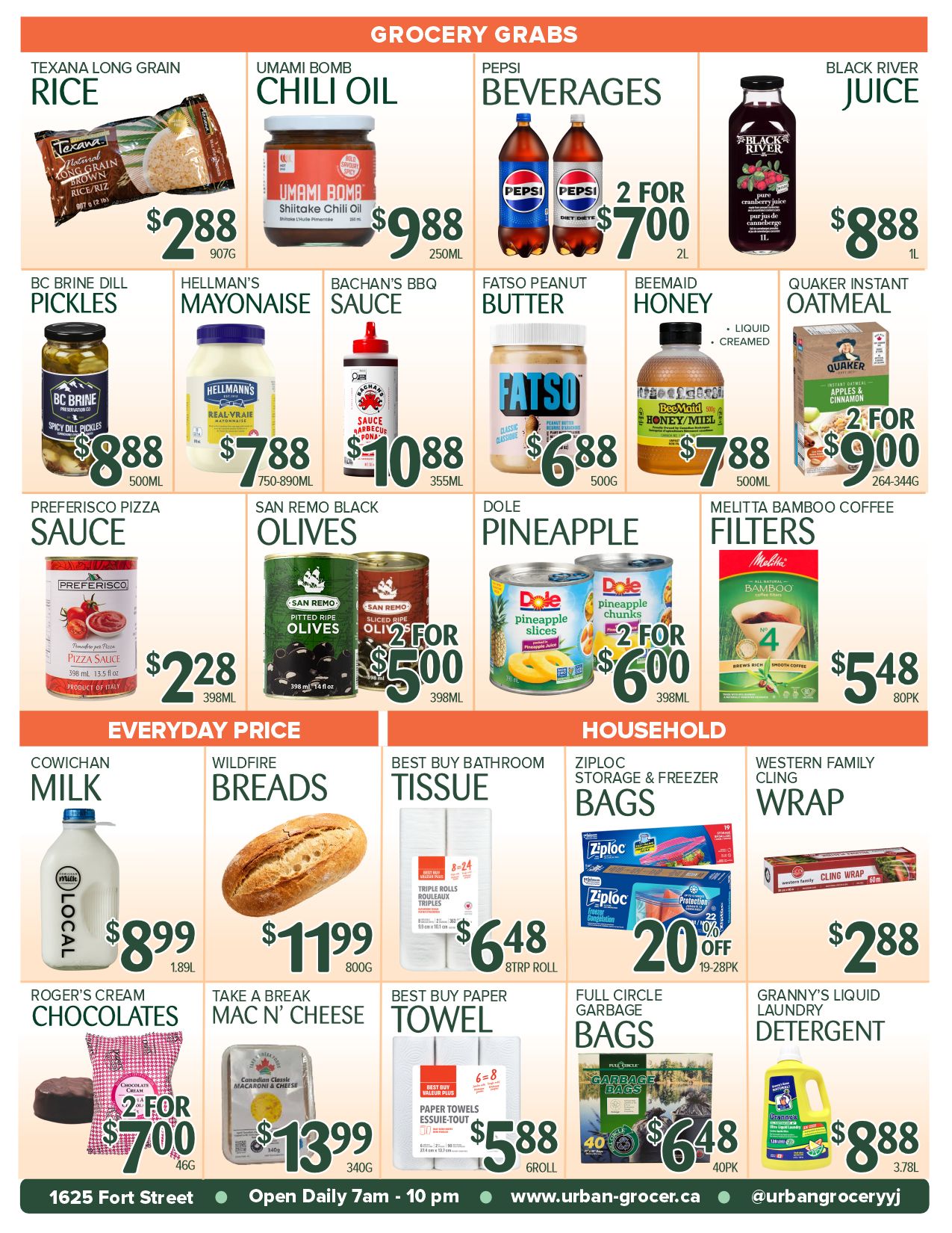 Urban Grocer Flyer August 28 to September 3