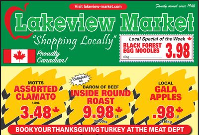 Lakeview Market Flyer August 29 to September 4