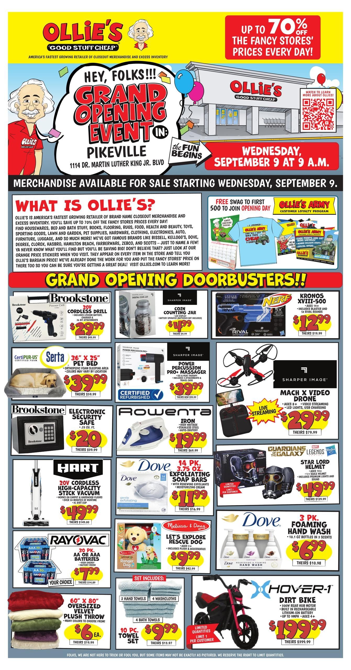 Ollie's Bargain Outlet (Cornettsville Area, KY) Weekly Ad September 9 - 28, 2026