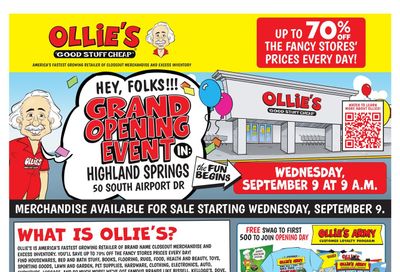 Ollie's Bargain Outlet (Amelia Court House Area, VA) Weekly Ad September 9 - 28, 2026