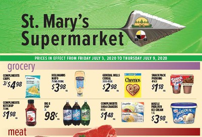 St. Mary's Supermarket Flyer July 3 to 9