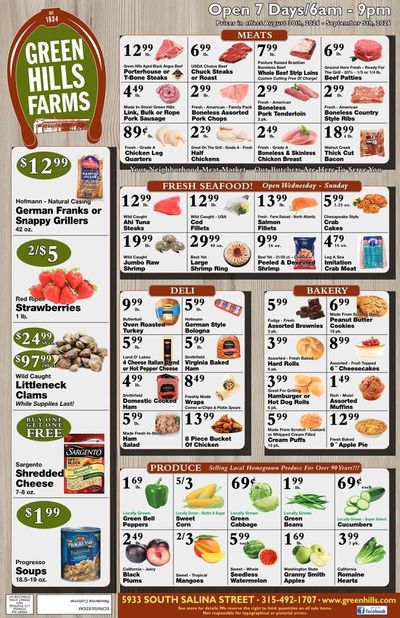 Green Hills Farms Weekly Ad August 30 - September 5, 2026