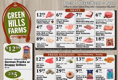Green Hills Farms Weekly Ad August 30 - September 5, 2026