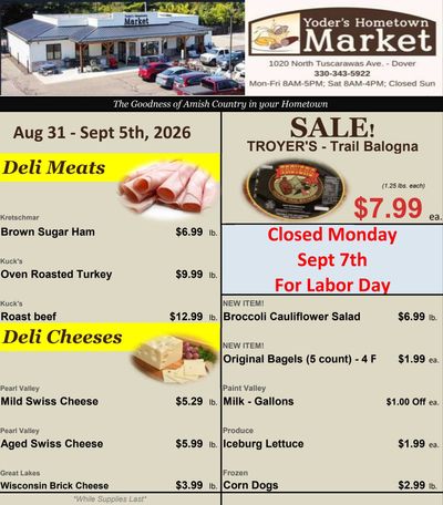 Yoder's Hometown Market Weekly Ad August 31 - September 5, 2026