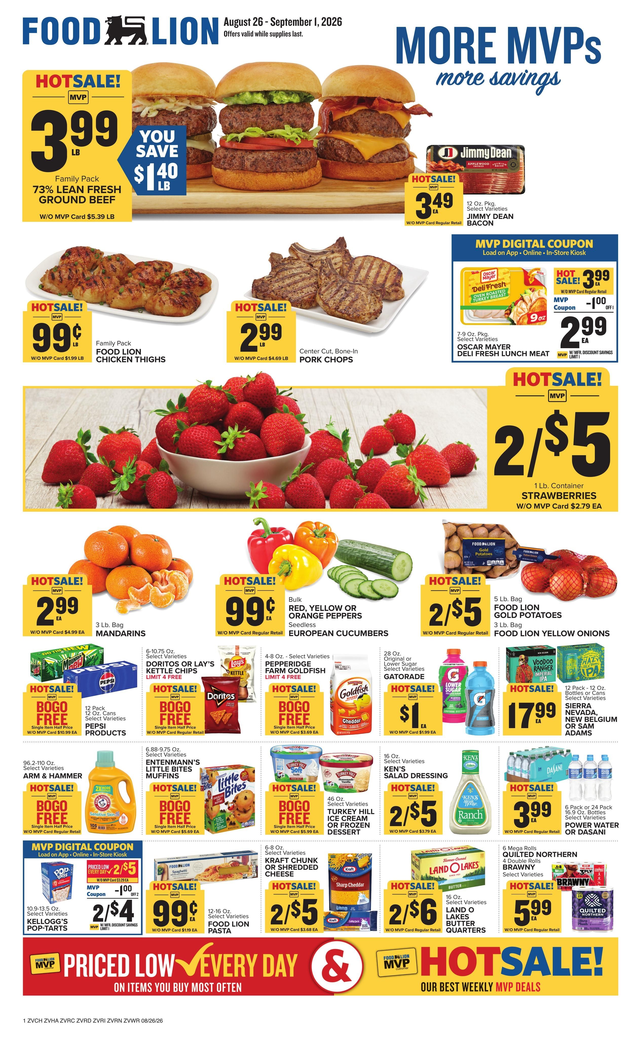 Food Lion (Oakpark–Boston Area, VA) Weekly Ad August 26 - September 1, 2026