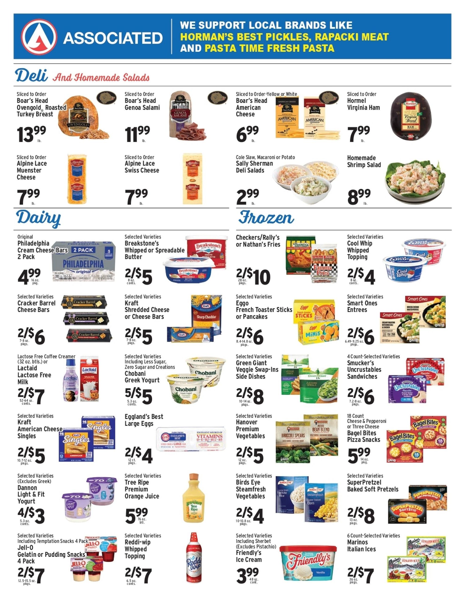 Associated Supermarkets (Carle Place Area, NY) Weekly Ad August 28 - September 3, 2026