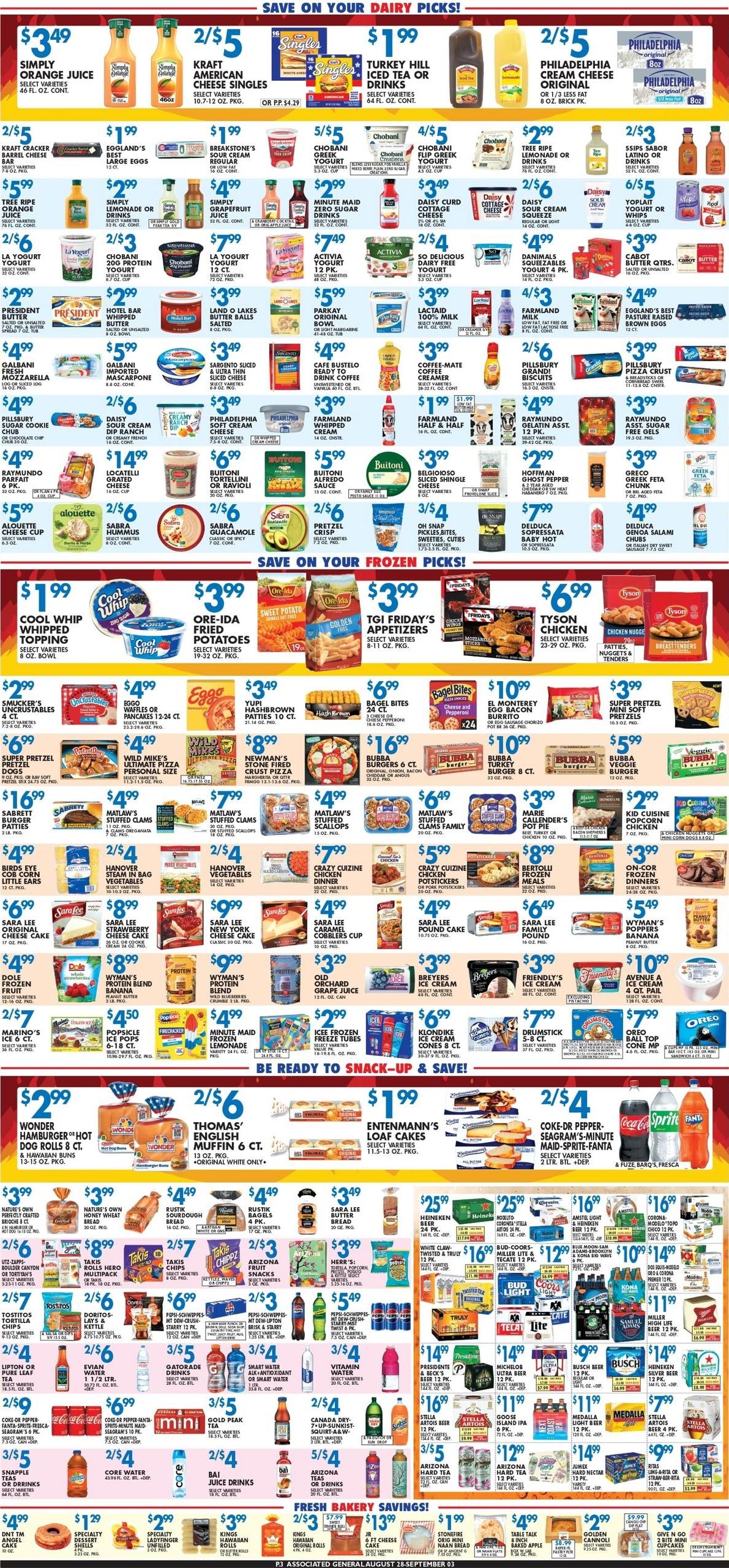Associated Supermarkets (Haddonfield Area, NJ) Weekly Ad August 28 - September 3, 2026