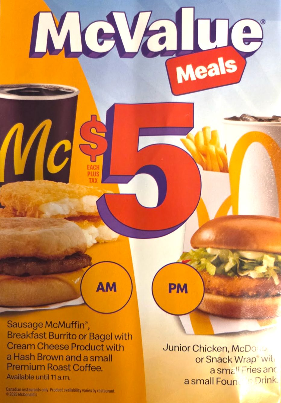 McDonald's Canada Coupons: September 1 to 28