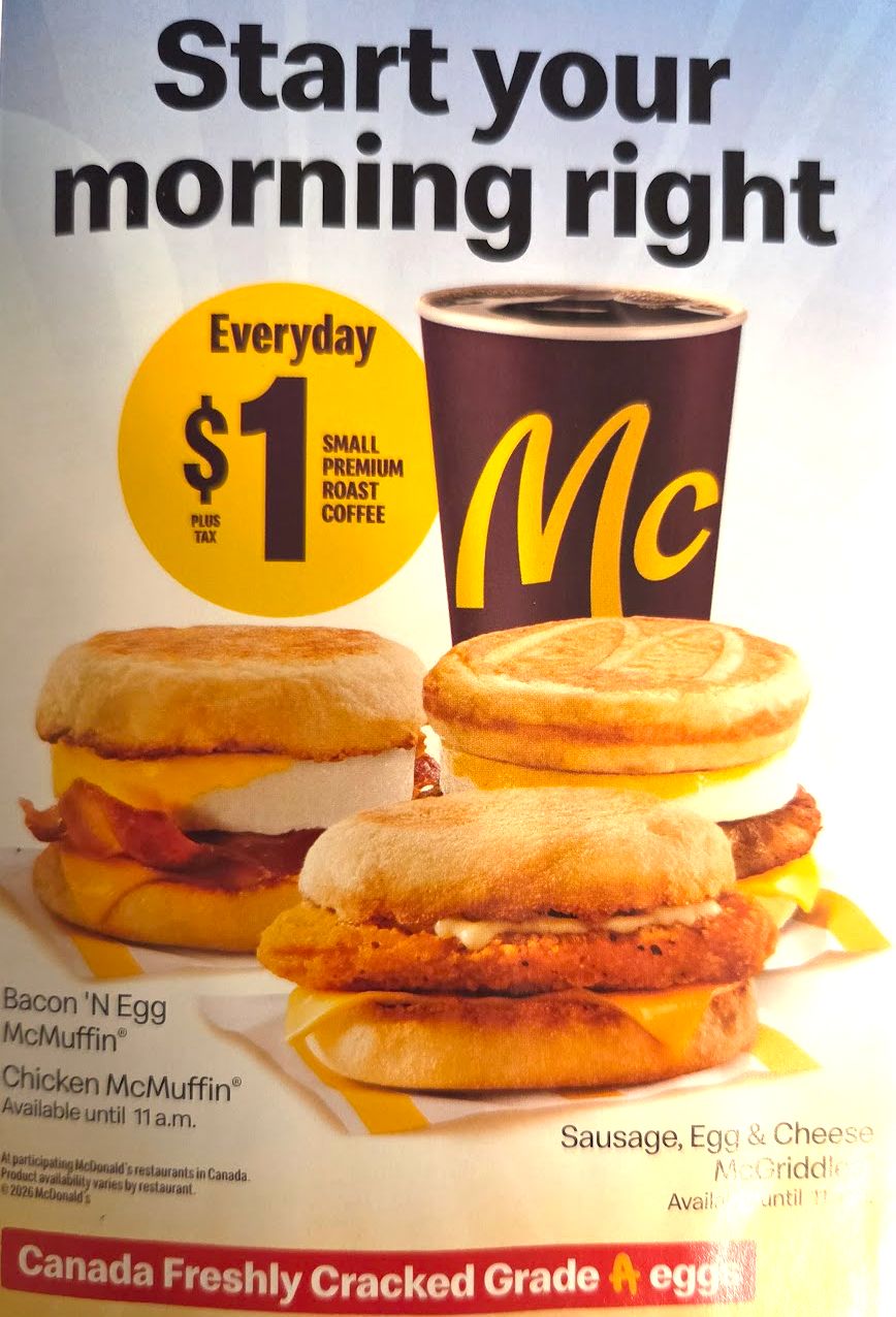 McDonald's Canada Coupons: September 1 to 28