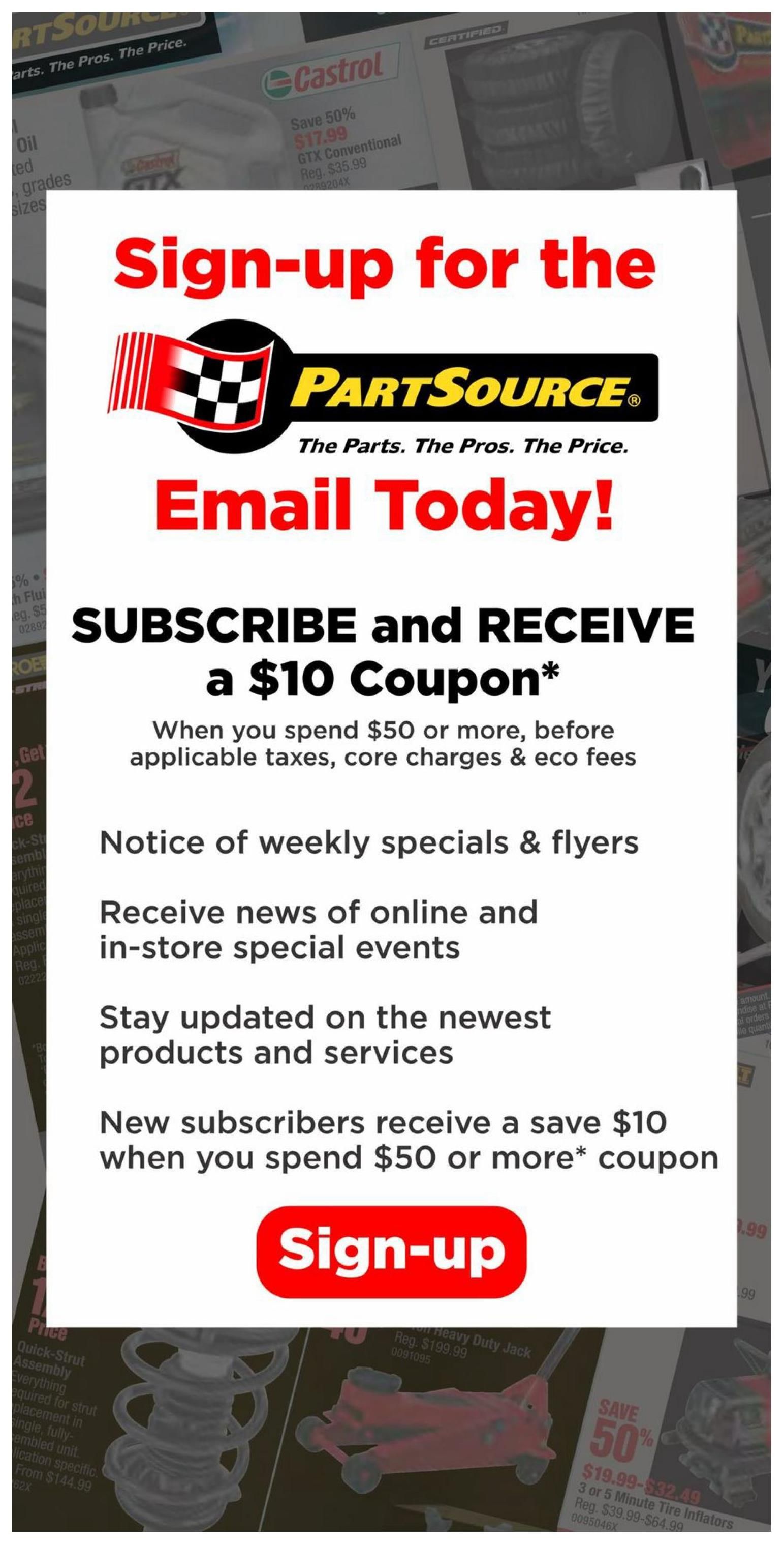 PartSource Flyer November 15 to 27