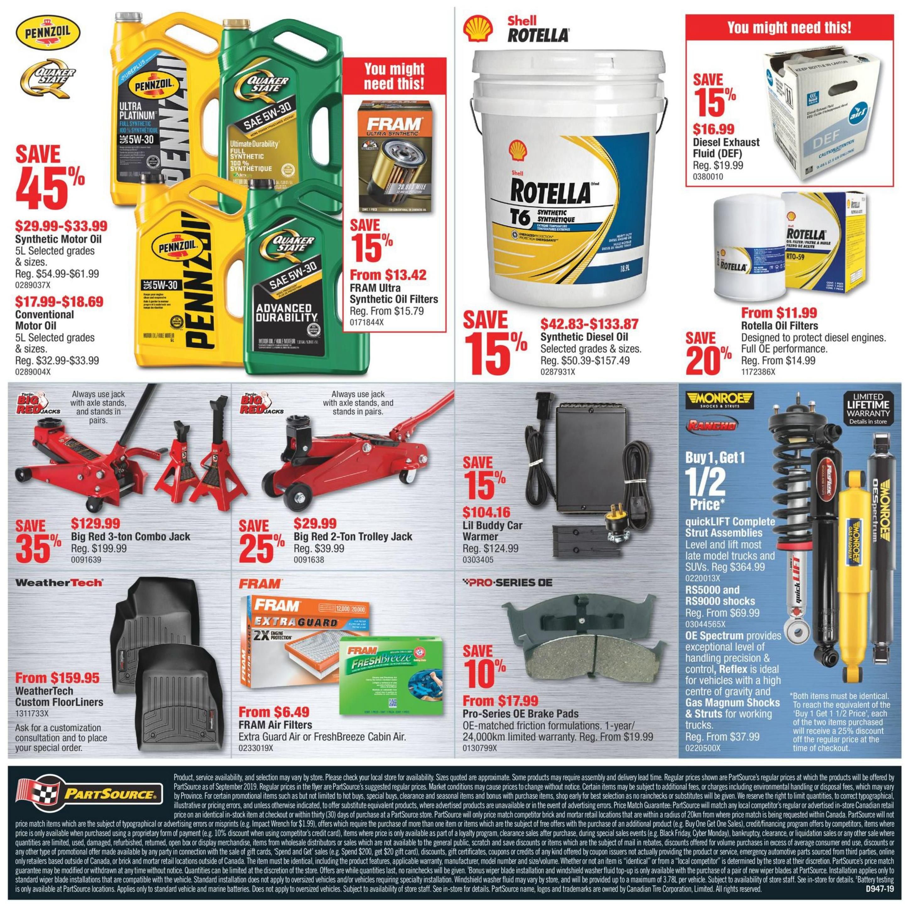 PartSource Flyer November 15 to 27