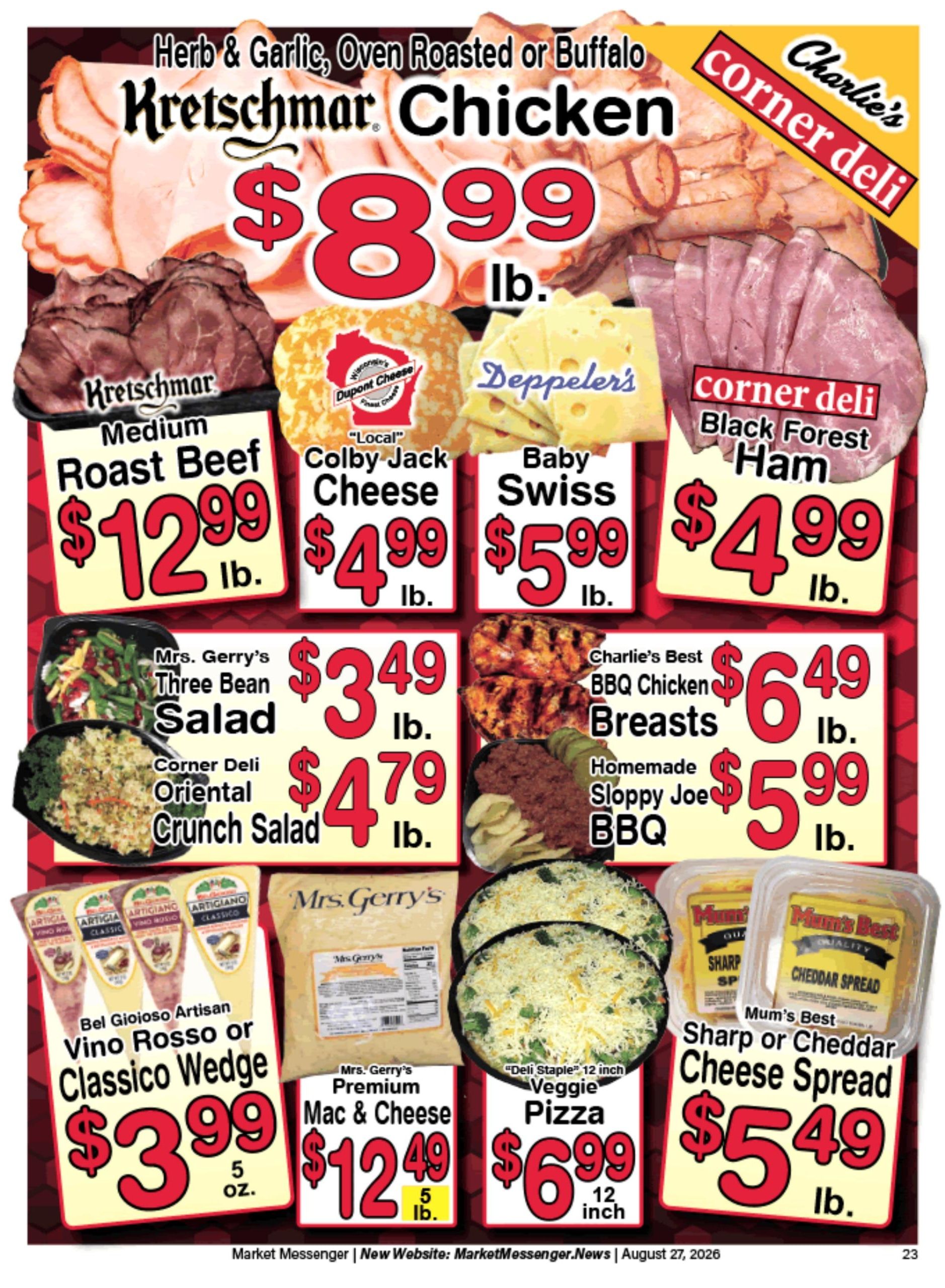Charlie's County Market Weekly Ad August 28 - September 3, 2026