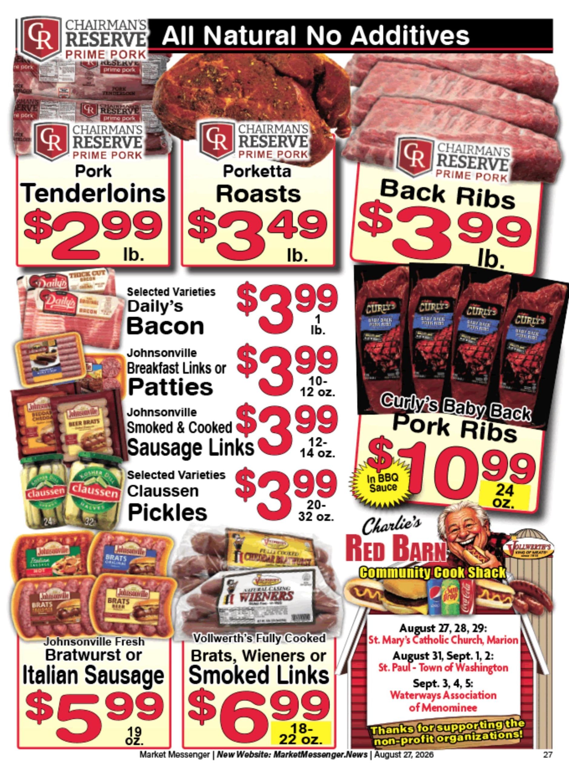 Charlie's County Market Weekly Ad August 28 - September 3, 2026